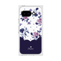 プレミアムスクエアケース［ ツインドットフラワー - Navy ］