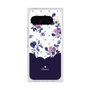プレミアムスクエアケース［ ツインドットフラワー - Navy ］