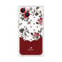 プレミアムスクエアケース［ ツインドットフラワー - Red ］