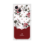 プレミアムスクエアケース［ ツインドットフラワー - Red ］