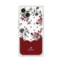 プレミアムスクエアケース［ ツインドットフラワー - Red ］