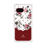 プレミアムスクエアケース［ ツインドットフラワー - Red ］