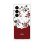 プレミアムスクエアケース［ ツインドットフラワー - Red ］