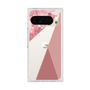 プレミアムスクエアケース［ マーブルトライアングルパレット - Pink ］