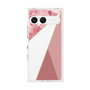 プレミアムスクエアケース［ マーブルトライアングルパレット - Pink ］