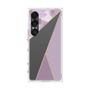 プレミアムスクエアケース［ マーブルトライアングルパレット - Purple ］