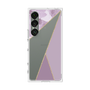 プレミアムスクエアケース［ マーブルトライアングルパレット - Purple ］