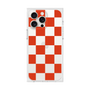 プレミアムスクエアケース［ 市松模様 - Red ］