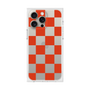 プレミアムスクエアケース［ 市松模様 - Red ］
