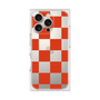 プレミアムスクエアケース［ 市松模様 - Red ］