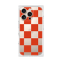プレミアムスクエアケース［ 市松模様 - Red ］
