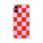 プレミアムスクエアケース［ 市松模様 - Red ］