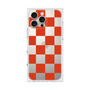 プレミアムスクエアケース［ 市松模様 - Red ］