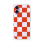 プレミアムスクエアケース［ 市松模様 - Red ］