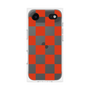 プレミアムスクエアケース［ 市松模様 - Red ］