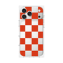 プレミアムスクエアケース［ 市松模様 - Red ］