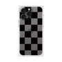プレミアムスクエアケース［ 市松模様 - Black ］