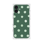 プレミアムスクエアケース［ 水彩ドット・レトロカラー - Green ］