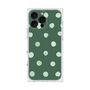 プレミアムスクエアケース［ 水彩ドット・レトロカラー - Green ］