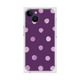 プレミアムスクエアケース［ 水彩ドット・レトロカラー - Purple ］