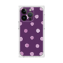 プレミアムスクエアケース［ 水彩ドット・レトロカラー - Purple ］