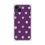 プレミアムスクエアケース［ 水彩ドット・レトロカラー - Purple ］