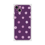 プレミアムスクエアケース［ 水彩ドット・レトロカラー - Purple ］