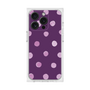 プレミアムスクエアケース［ 水彩ドット・レトロカラー - Purple ］