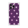 プレミアムスクエアケース［ 水彩ドット・レトロカラー - Purple ］