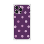 プレミアムスクエアケース［ 水彩ドット・レトロカラー - Purple ］