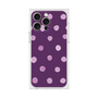プレミアムスクエアケース［ 水彩ドット・レトロカラー - Purple ］