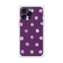 プレミアムスクエアケース［ 水彩ドット・レトロカラー - Purple ］