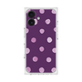 プレミアムスクエアケース［ 水彩ドット・レトロカラー - Purple ］