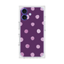 プレミアムスクエアケース［ 水彩ドット・レトロカラー - Purple ］