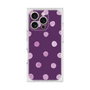 プレミアムスクエアケース［ 水彩ドット・レトロカラー - Purple ］