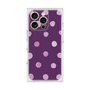 プレミアムスクエアケース［ 水彩ドット・レトロカラー - Purple ］