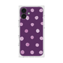 プレミアムスクエアケース［ 水彩ドット・レトロカラー - Purple ］