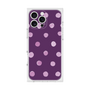 プレミアムスクエアケース［ 水彩ドット・レトロカラー - Purple ］