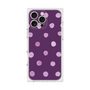 プレミアムスクエアケース［ 水彩ドット・レトロカラー - Purple ］
