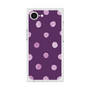 プレミアムスクエアケース［ 水彩ドット・レトロカラー - Purple ］