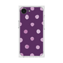 プレミアムスクエアケース［ 水彩ドット・レトロカラー - Purple ］