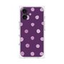 プレミアムスクエアケース［ 水彩ドット・レトロカラー - Purple ］