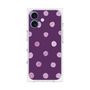 プレミアムスクエアケース［ 水彩ドット・レトロカラー - Purple ］