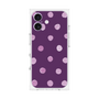 プレミアムスクエアケース［ 水彩ドット・レトロカラー - Purple ］