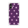 プレミアムスクエアケース［ 水彩ドット・レトロカラー - Purple ］
