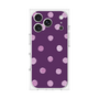 プレミアムスクエアケース［ 水彩ドット・レトロカラー - Purple ］