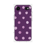 プレミアムスクエアケース［ 水彩ドット・レトロカラー - Purple ］