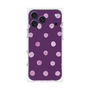 プレミアムスクエアケース［ 水彩ドット・レトロカラー - Purple ］