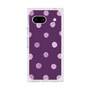 プレミアムスクエアケース［ 水彩ドット・レトロカラー - Purple ］