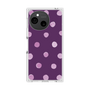プレミアムスクエアケース［ 水彩ドット・レトロカラー - Purple ］